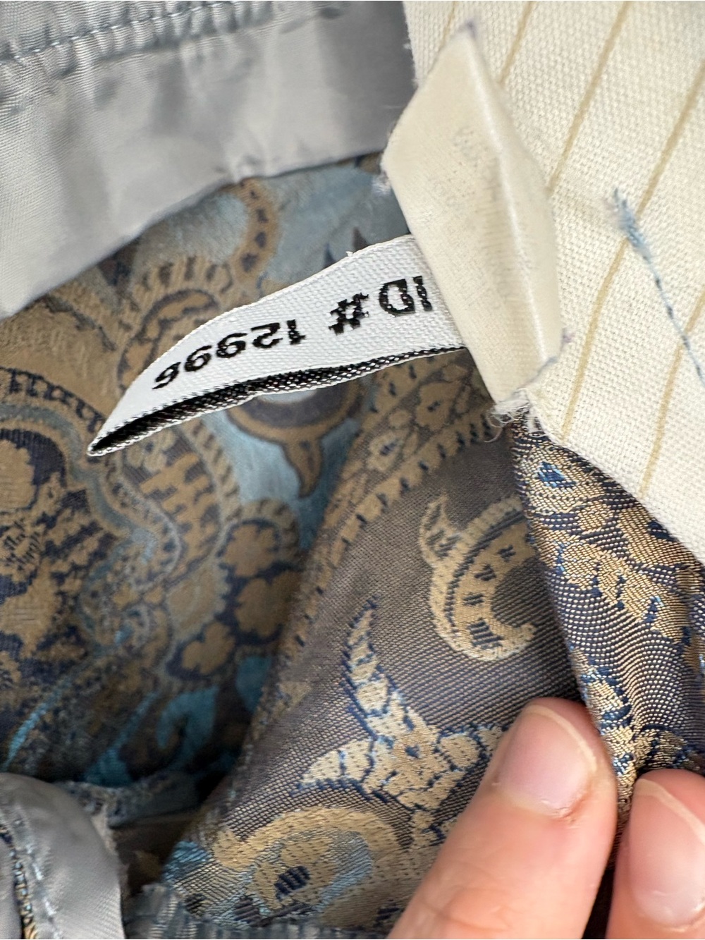 Vintage Express Design Studio "Editor" Metallic Paisley Flare Pants - Picture 8 of 8